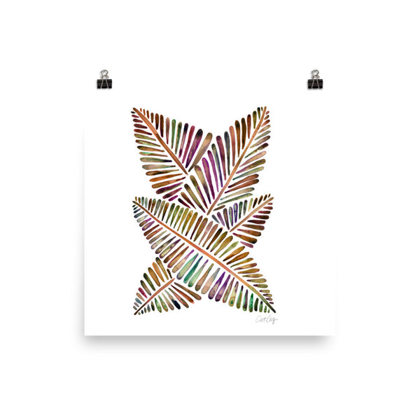 Banana Leaves – Vintage Palette • Art Print