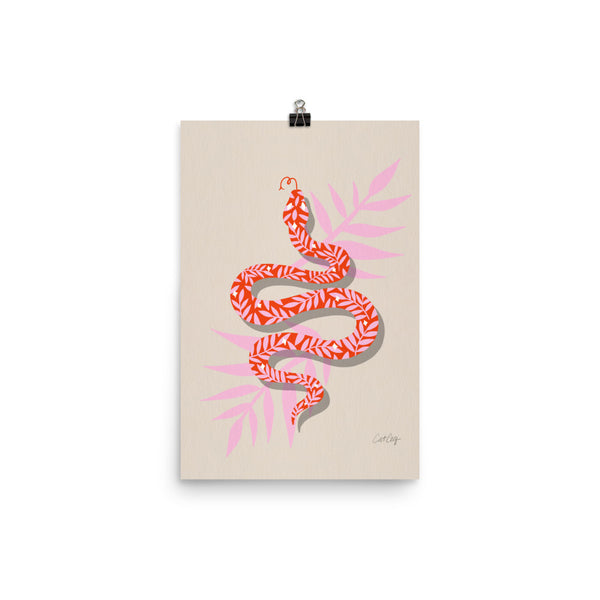 Tropical Serpent  - Coral Pink