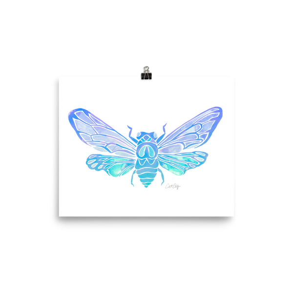 Summer Cicada – Lavender Palette • Art Print