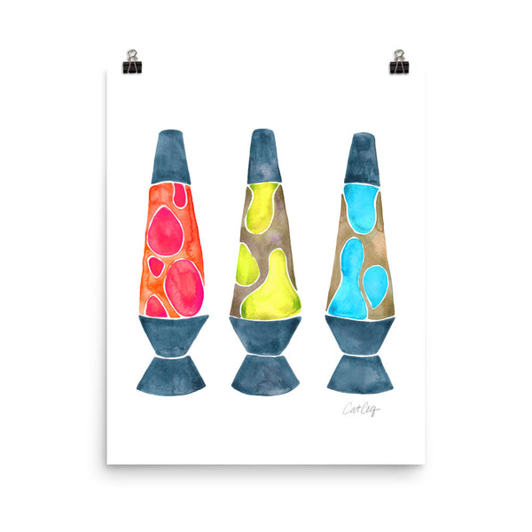 Lava Lamps – Primary Color Palette • Art Print
