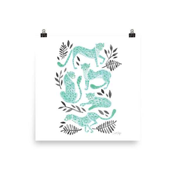 Cheetah Collection - Mint Black