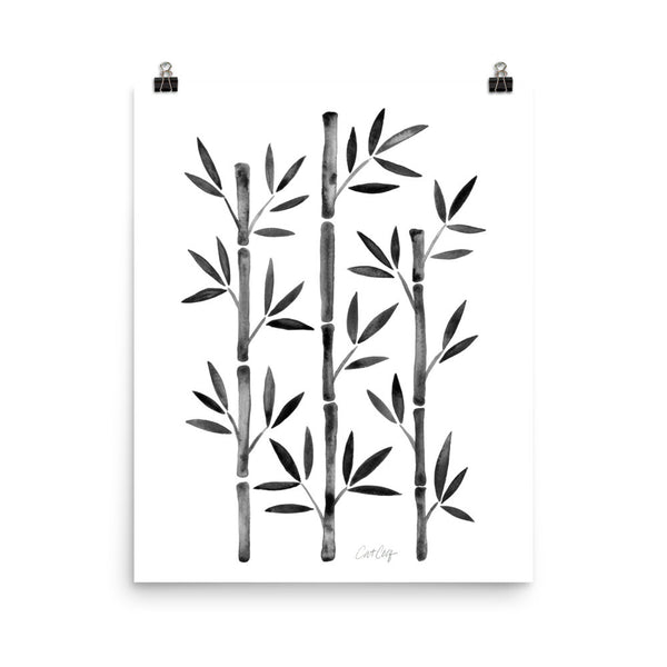 Bamboo – Black Palette • Art Print