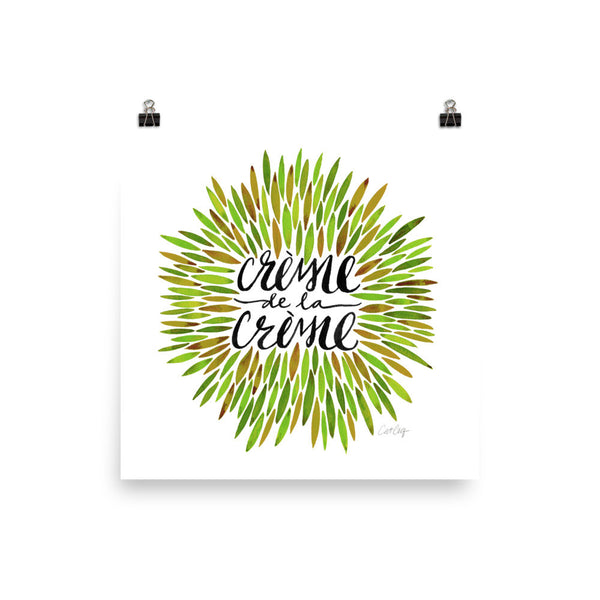 Crème de la Crème – Green Palette • Art Print