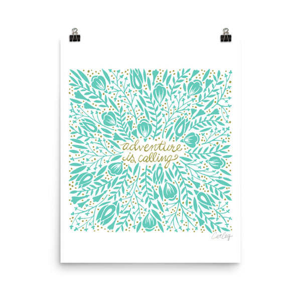 Adventure is Calling – Mint Palette • Art Print