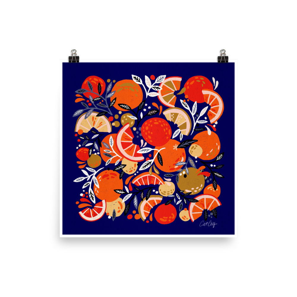 Fresh Citrus Mesh - Navy