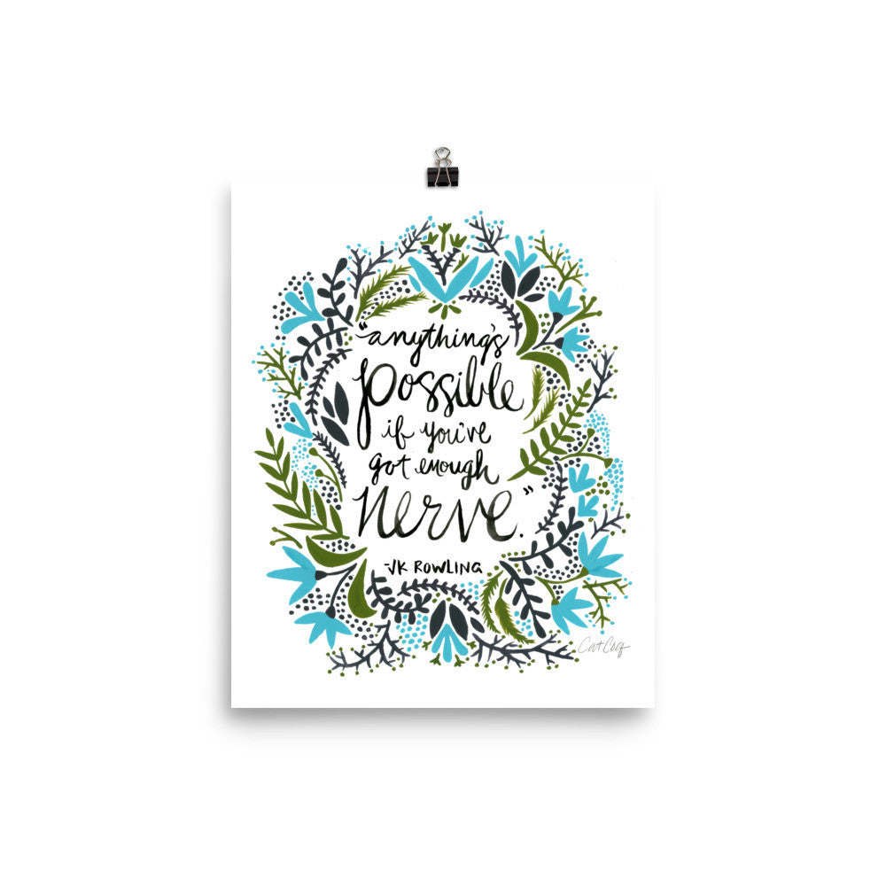 Anything’s Possible – Green & Blue Palette • Art Print