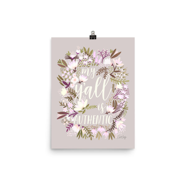 My Y'all is Authentic – Spring Palette • Art Print