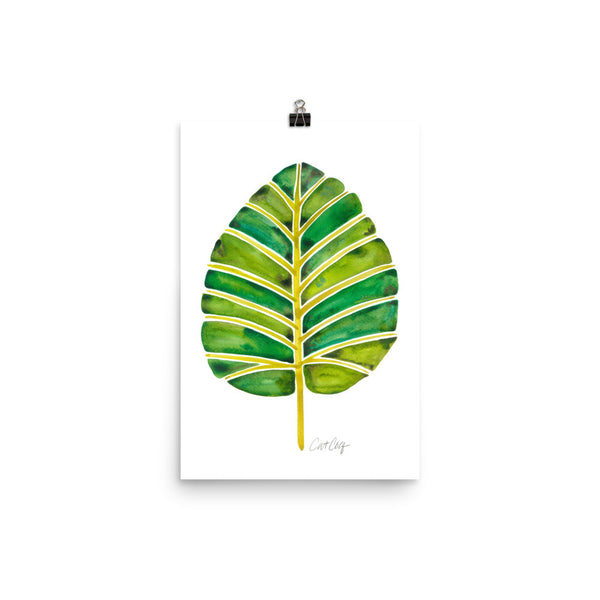 Elephant Ear Alocasia – Green Palette • Art Print