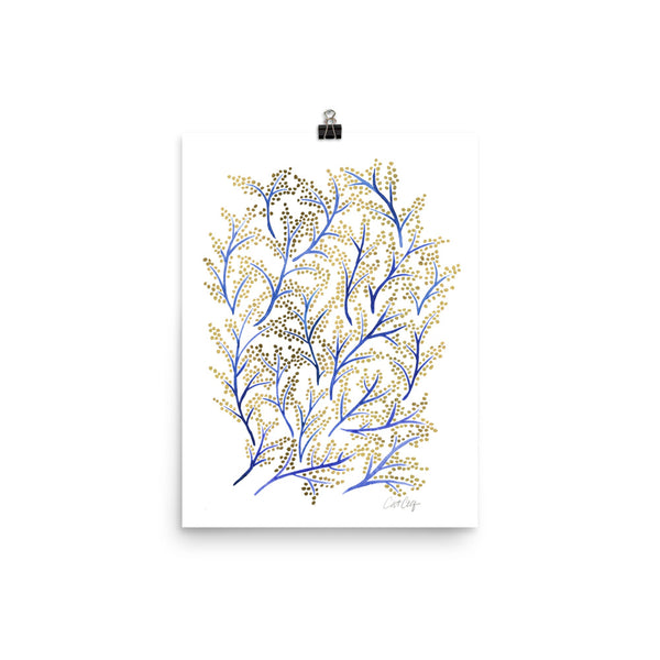 Branches - Navy & Gold