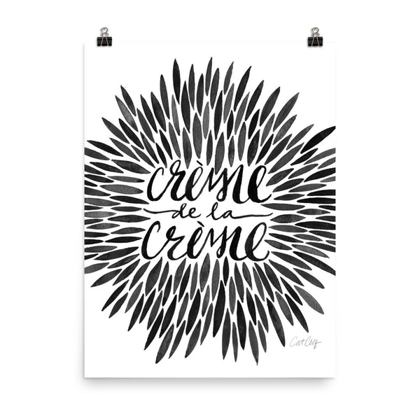 Crème de la Crème – Black Palette • Art Print