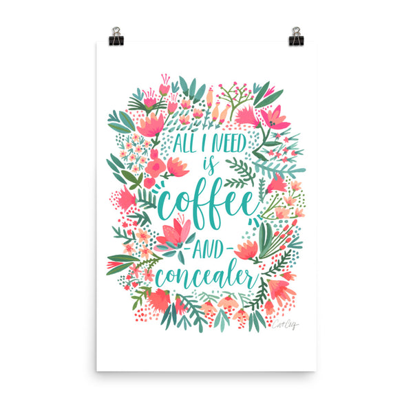 Coffee & Concealer – Juicy Palette • Art Print
