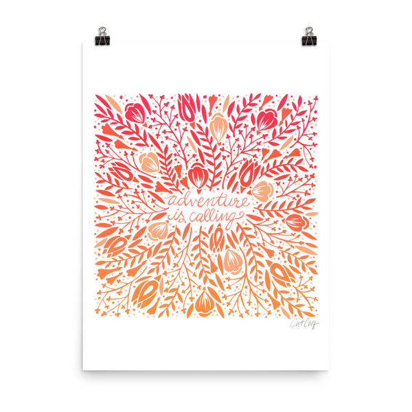 Adventure is Calling – Sunset Palette • Art Print
