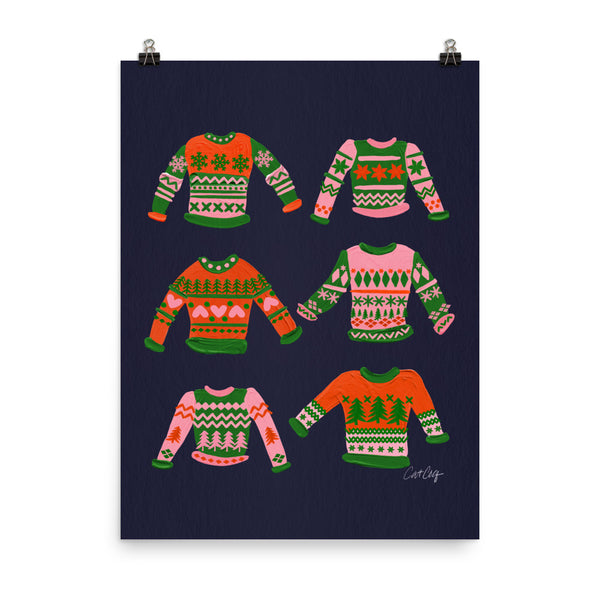 Christmas Sweaters - Green Red