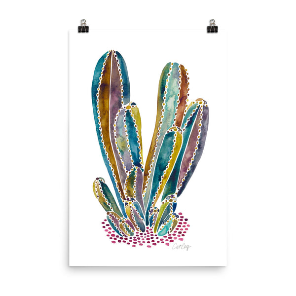 Cactus Cluster – Vintage Palette • Art Print