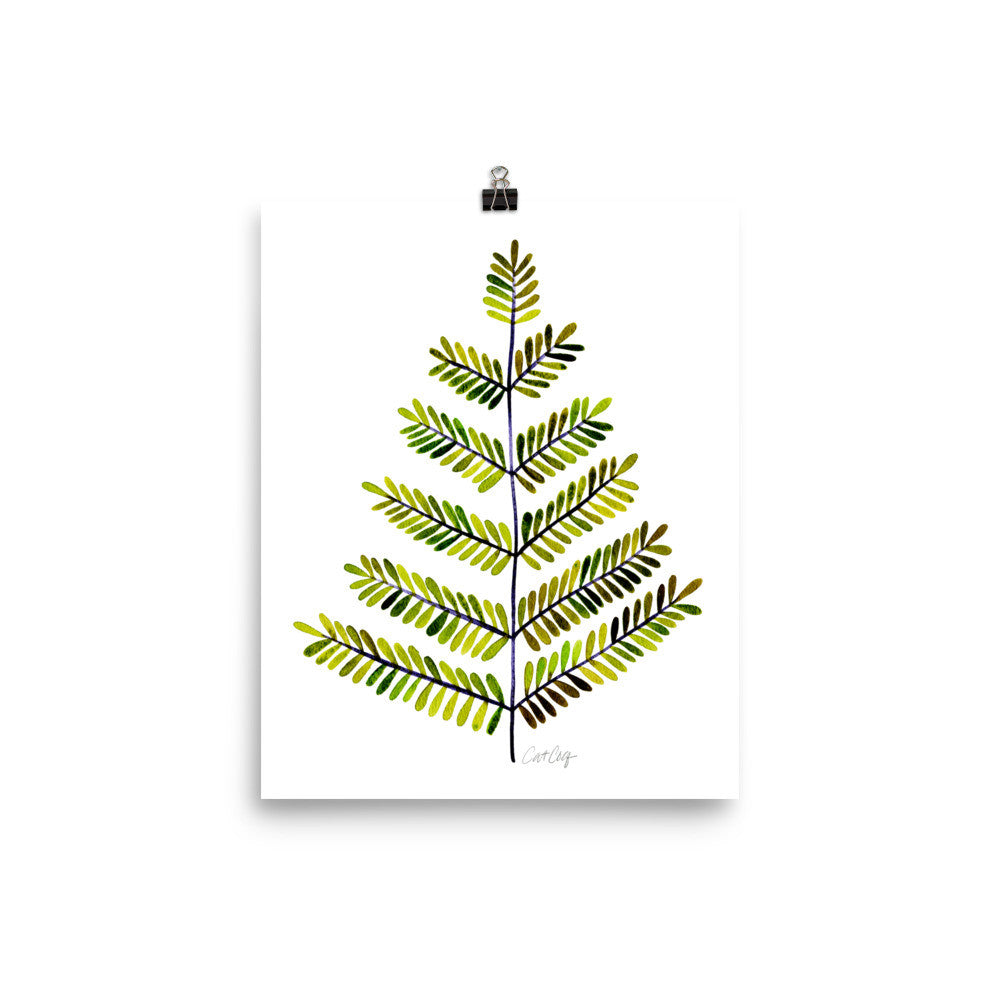 Leaflets – Green Palette • Art Print