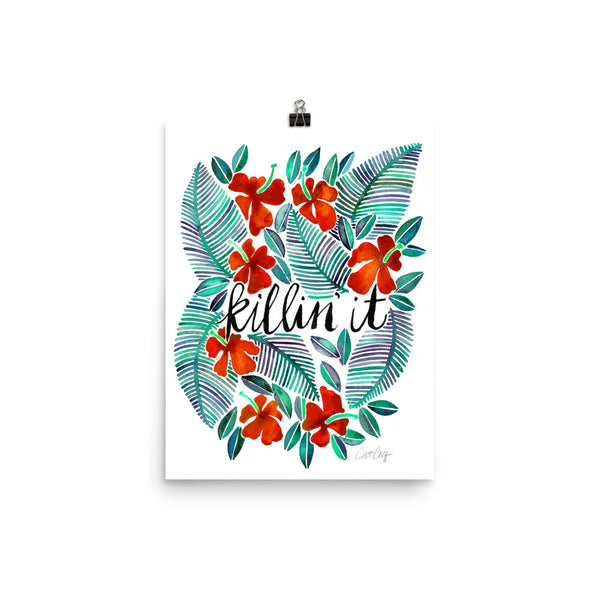 Killin' It – Red & Green Palette • Art Print