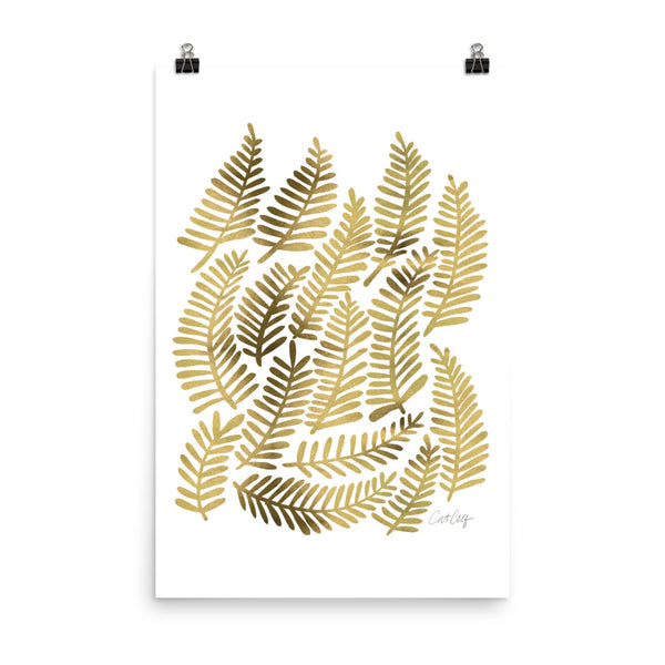 Fronds – Gold Palette • Art Print