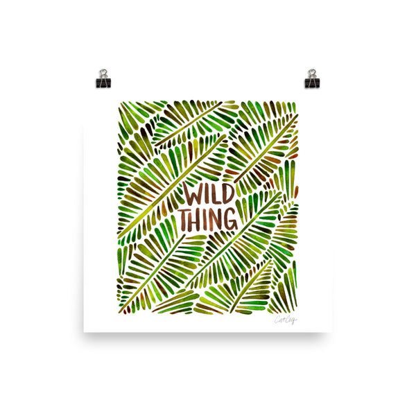 Wild Thing – Green Palette • Art Print