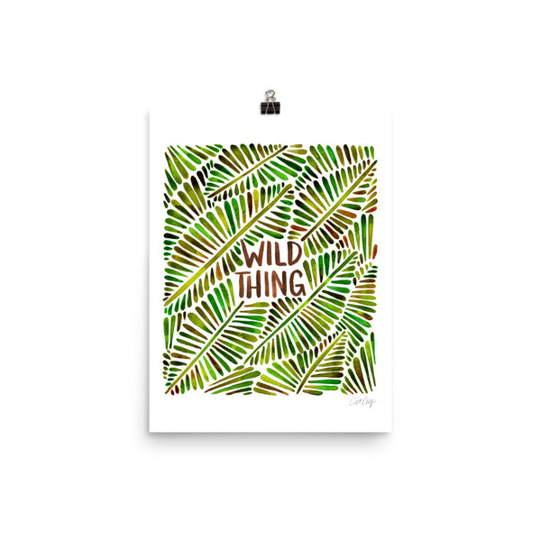Wild Thing – Green Palette • Art Print