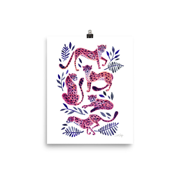 Cheetah Collection - Mauve Indigo