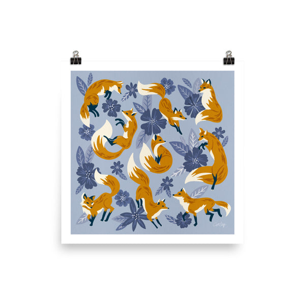 Foxes and Blooms - Cornflower