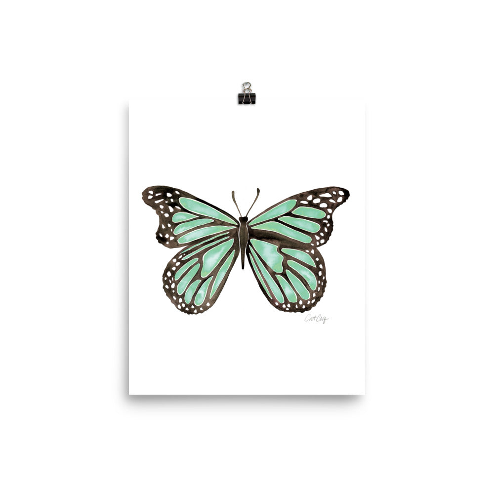 Butterfly – Mint Palette • Art Print