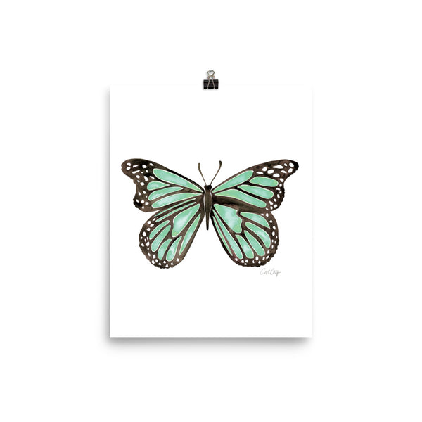 Butterfly – Mint Palette • Art Print