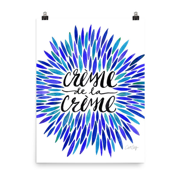 Crème de la Crème – Blue Palette • Art Print