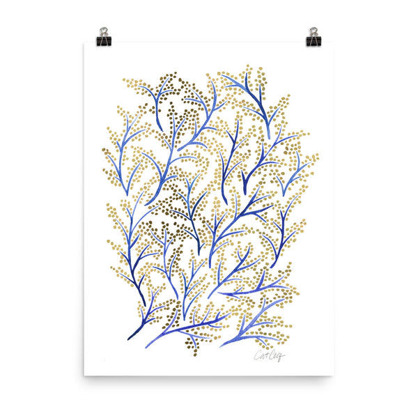 Branches - Navy & Gold