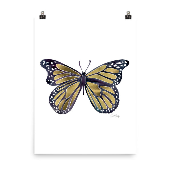 Butterfly – Gold Palette • Art Print