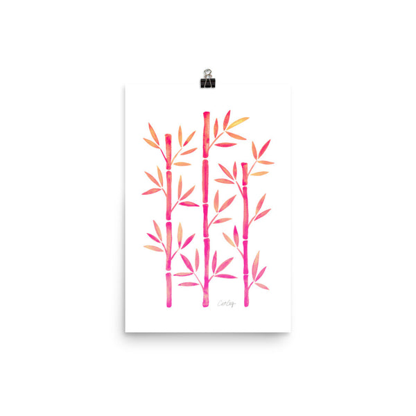 Bamboo – Pink Palette • Art Print
