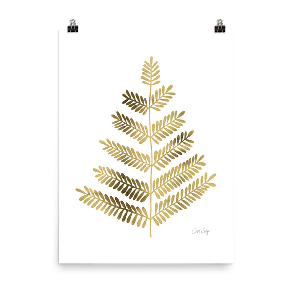 Leaflets – Gold Palette • Art Print