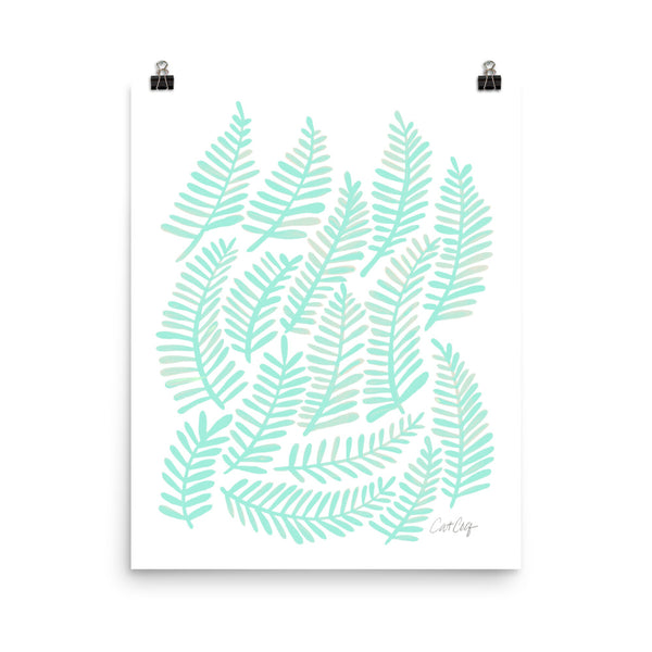 Fronds – Mint Palette • Art Print