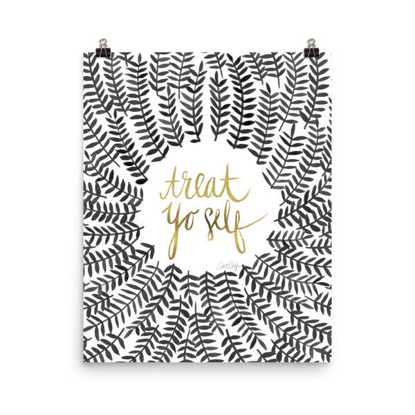 Treat Yo Self – Black Palette • Art Print