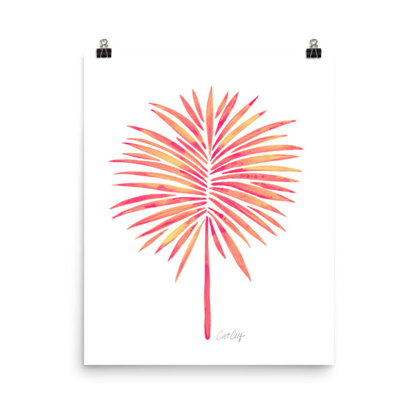 Fan Palm – Pink Palette • Art Print