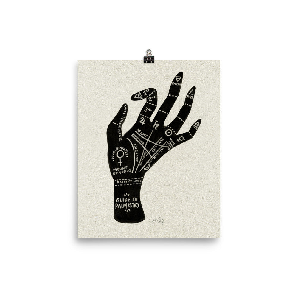 Palmistry – Black Hand • Art Print