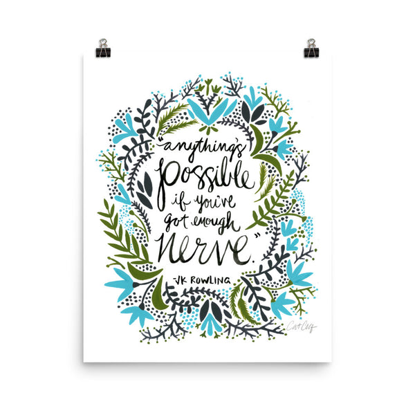Anything’s Possible – Green & Blue Palette • Art Print