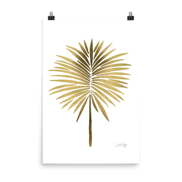 Fan Palm – Gold Palette • Art Print
