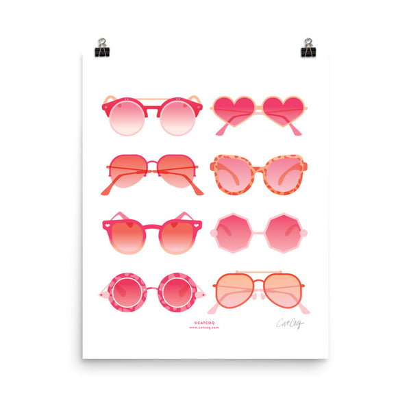 Sunglasses Collection – Pink Palette • Art Print