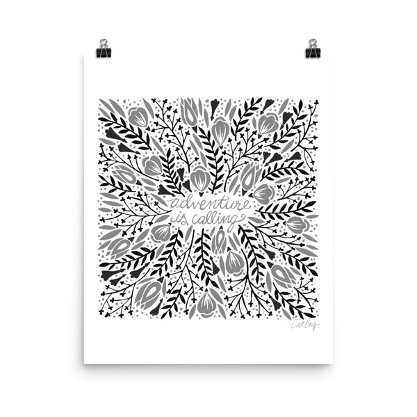Adventure is Calling – Black Palette • Art Print