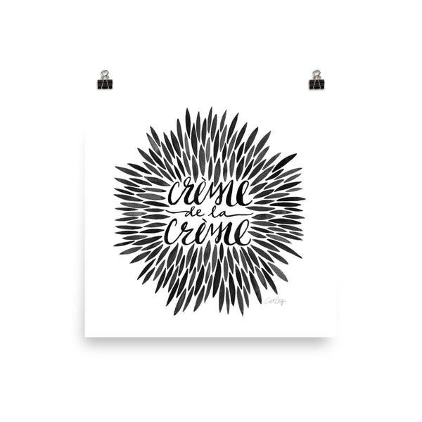 Crème de la Crème – Black Palette • Art Print