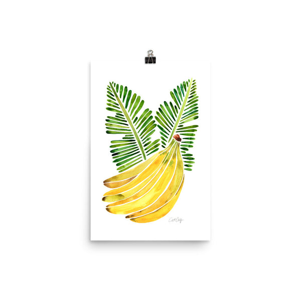 Banana Bunch – Yellow & Green • Art Print