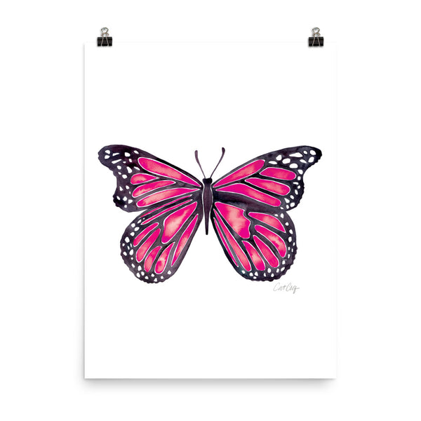 Butterfly – Pink Palette • Art Print