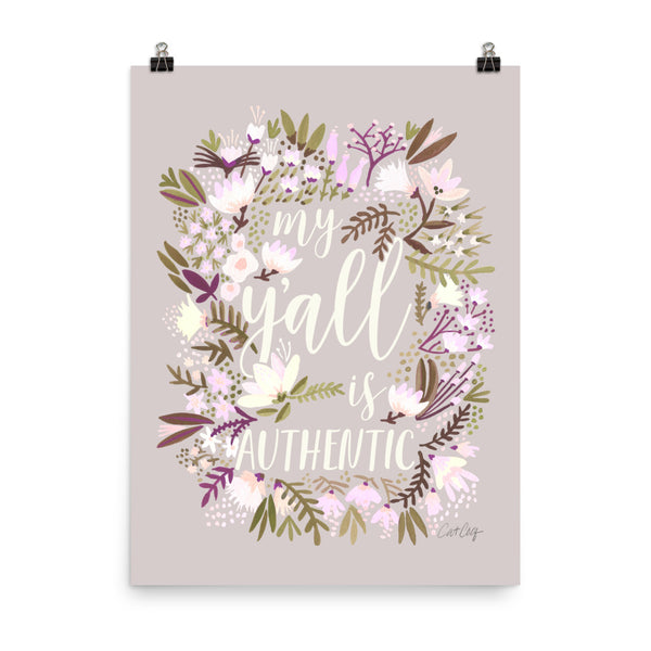 My Y'all is Authentic – Spring Palette • Art Print