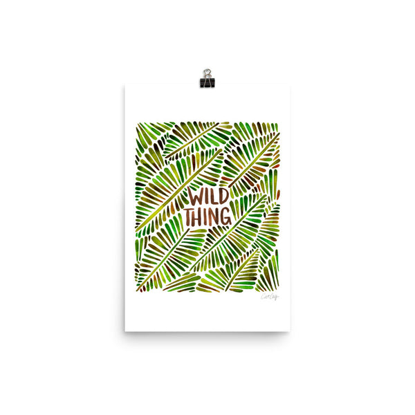 Wild Thing – Green Palette • Art Print
