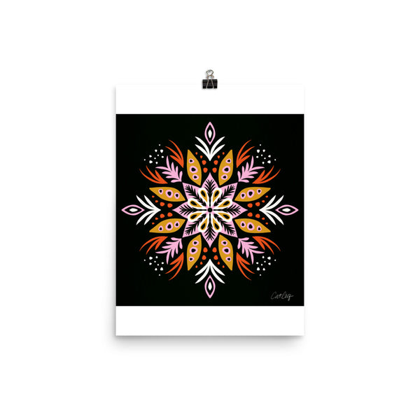 Thorny Mandala - Pink Charcoal