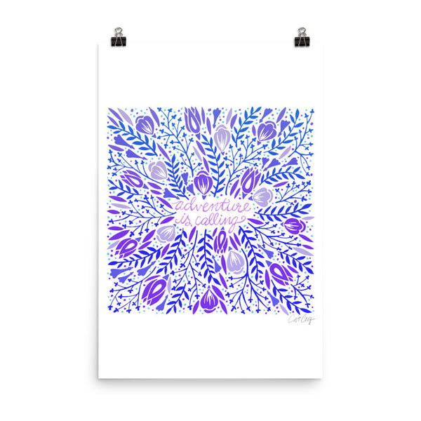 Adventure is Calling – Indigo Palette • Art Print
