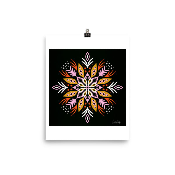 Thorny Mandala - Pink Charcoal