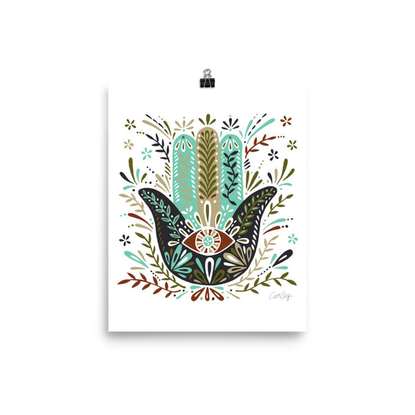 Hamsa Hand – Earth Palette • Art Print