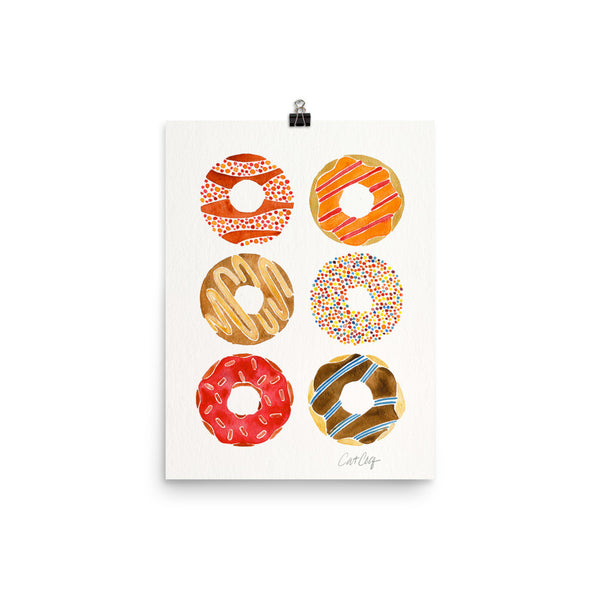 Half Dozen Donuts – Rainbow Palette • Art Print